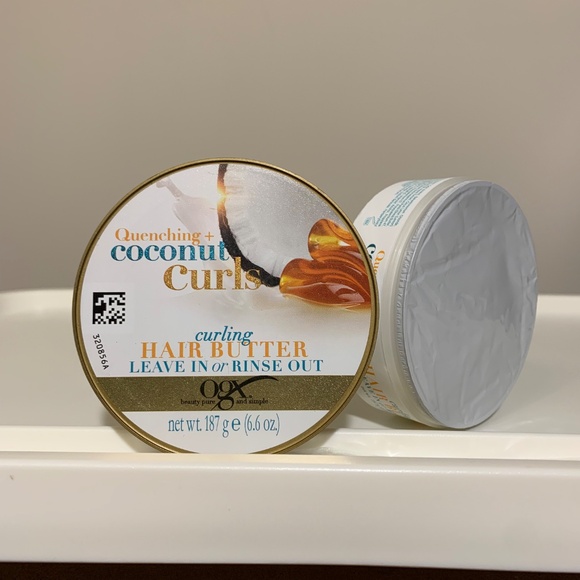 OGX Quenching Coconut Curls Hair Butter Leave In/Rinse Out 6.6 Oz SEALED - Picture 2 of 3